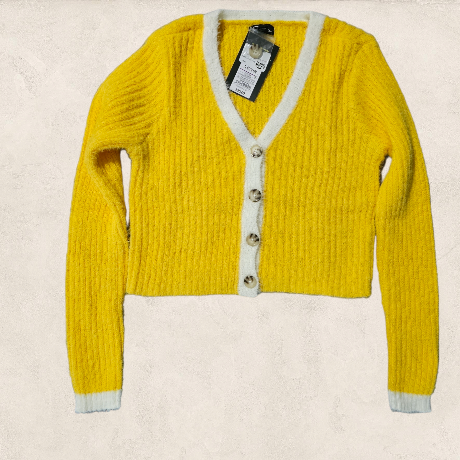 Girls' Art Class Boxy Cropped Fuzzy Cardigan Sweater