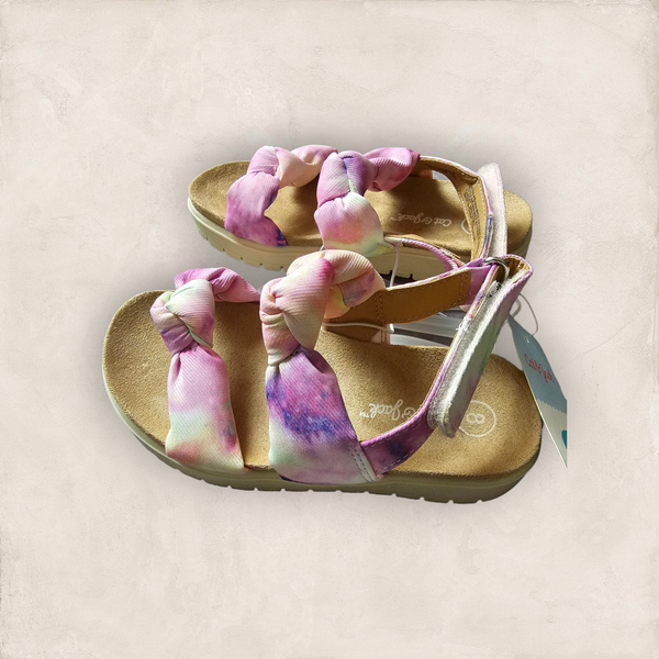 Girls' Cat & Jack Tie Dye Footbed Sandals  CATE