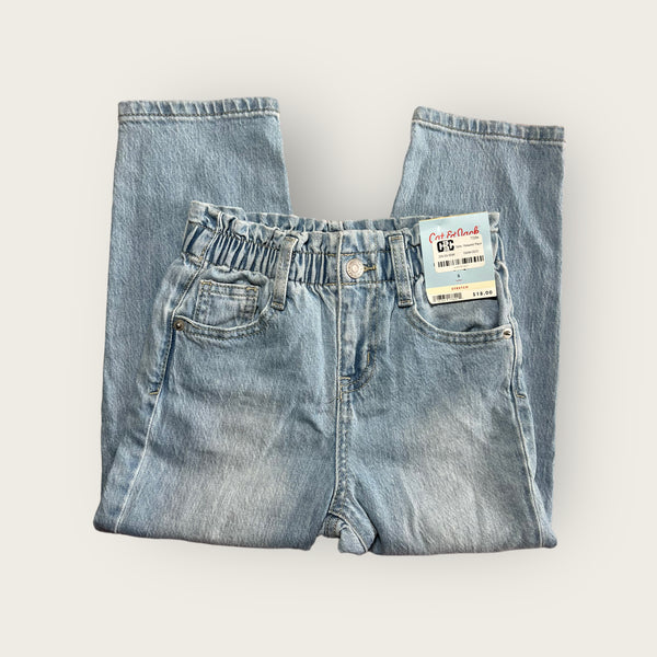 Girls' Cat & Jack Paperbag Denim Jeans