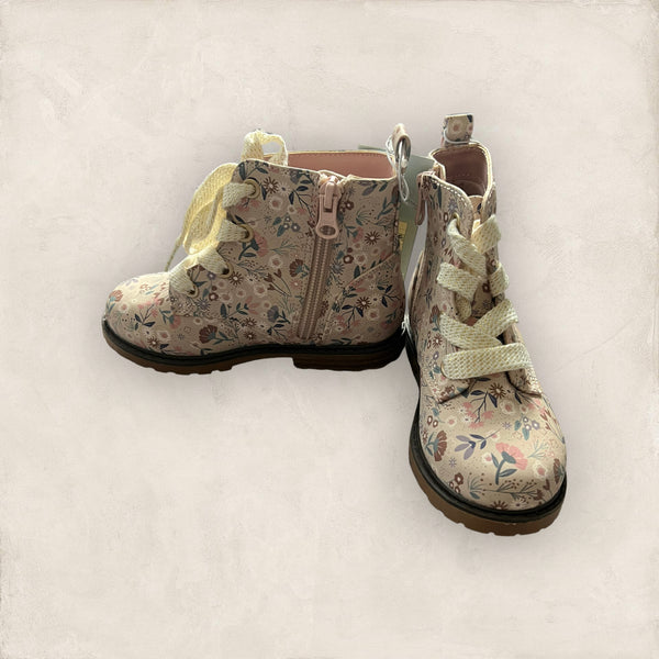 Girls' Toddler Cat & Jack Giovanni Lace Up Combat Boots - Floral