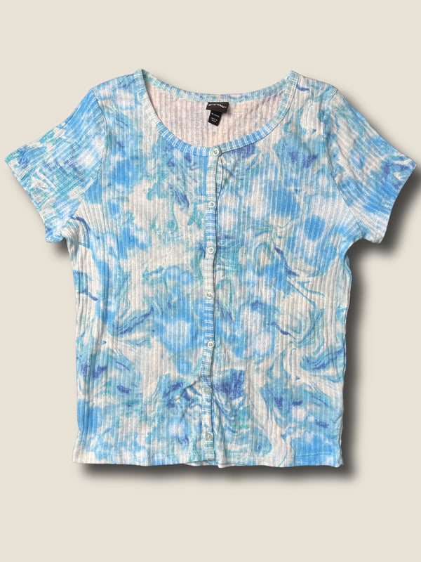 Girls' Art Class Tie Dye Button Front Shirt