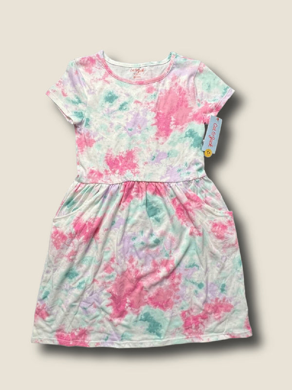 Cat & Jack Tie Dye Short Sleeves T-Shirt Dress