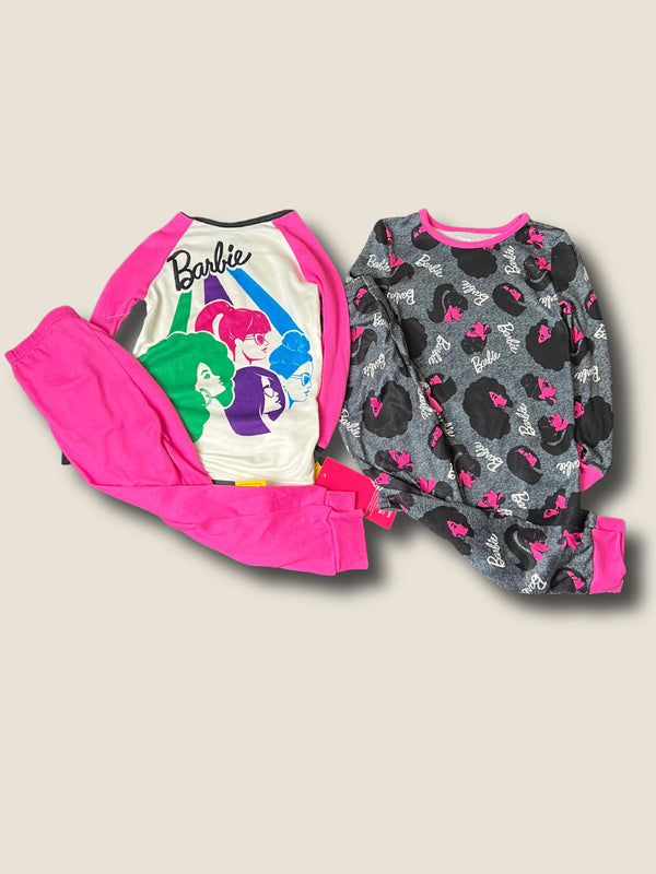 Girls' BARBIE 4 Piece Pajamas Outfit (2 Sets)