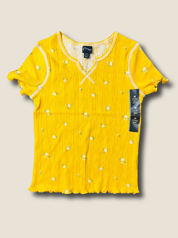 Girls' Art Class Notch Front Daisy Top